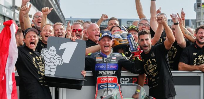 Aegerter vince Coppa Mondo Moto E 2022 -motogp.com