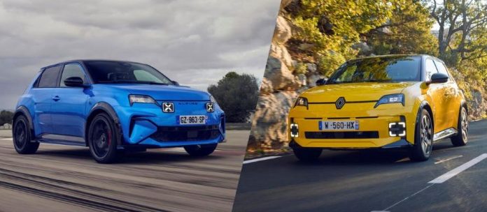 Alpine A290 et Renault 5_Car of the Year 2025 dynamic